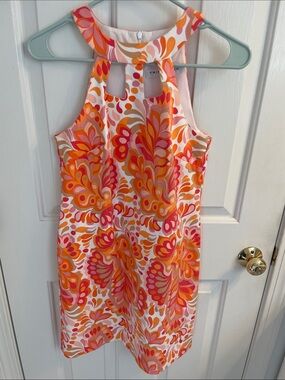 NWT Trina Turk Pink & Orange Freesia Print Dress